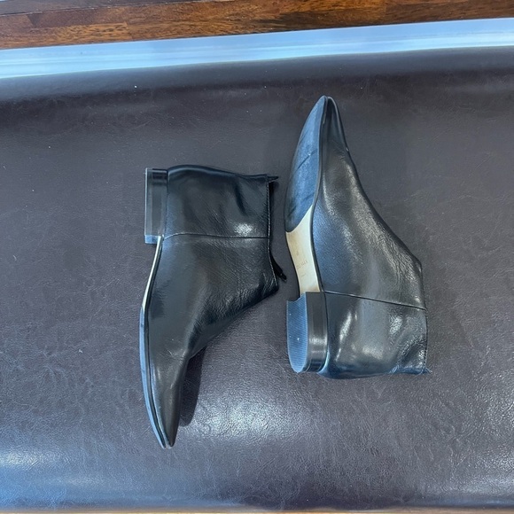 Cole Haan black leather booties in a size 6 side zipper - Picture 3 of 16